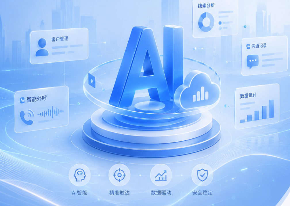 乐销AICRM：AI 客户管理、智能外呼、线索分析与数据统计